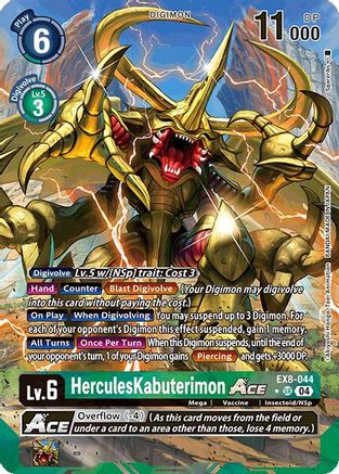 HerculesKabuterimon ACE (Alternate Art) (EX8-044) - Chain of Liberation Foil