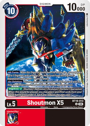 Shoutmon X5 (BT19-013) - Release Special Booster 2.5