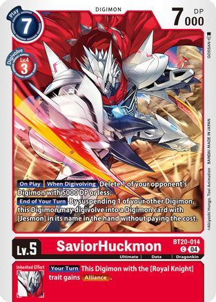 SaviorHuckmon (BT20-014) - Release Special Booster 2.5