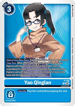 Yao Qinglan (Store Tournament 2025 Vol.1 Participation Pack) (P-168) - Digimon Promotion Cards