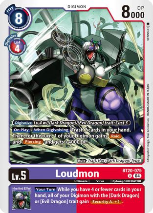 Loudmon (BT20-075) - Release Special Booster 2.5