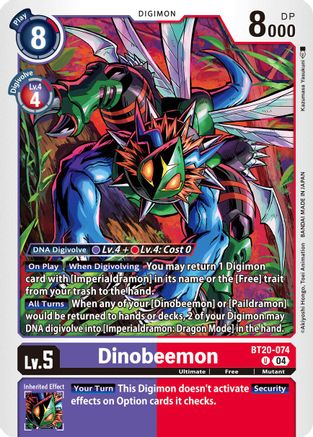 Dinobeemon (BT20-074) - Release Special Booster 2.5