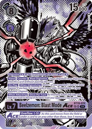 Beelzemon: Blast Mode ACE (Textured) (BT19-074) - Release Special Booster 2.5 Foil