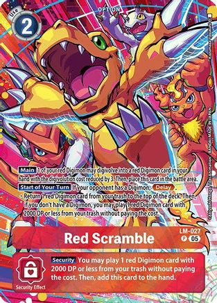 Red Scramble (Alternate Art) (LM-027) - Starter Deck 20: Protector of Light Foil