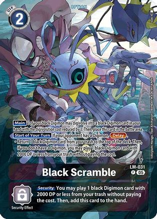 Black Scramble (Alternate Art) (LM-031) - Starter Deck 20: Protector of Light Foil