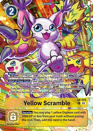 Yellow Scramble (Alternate Art) (LM-029) - Starter Deck 20: Protector of Light Foil