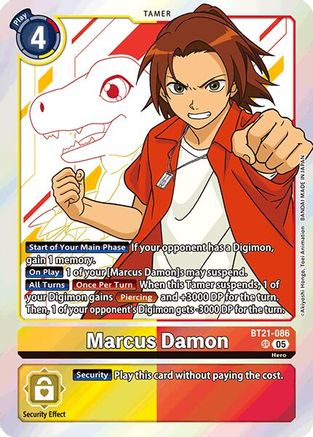 Marcus Damon (BT21-086) - World Convergence Foil