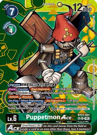 Puppetmon ACE (SP) (BT21-051) - World Convergence Foil