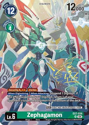 Zephagamon (Rare Pull) (EX7-036) - World Convergence Foil