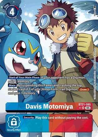 Davis Motomiya (Alternate Art) (BT21-085) - World Convergence Foil