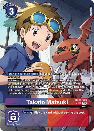 Takato Matsuki (Alternate Art) (BT21-089) - World Convergence Foil