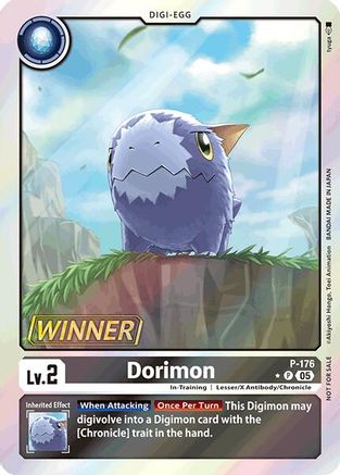 Dorimon (Store Tournament 2025 Vol.2 Winner Pack) (P-176) - Digimon Promotion Cards Foil