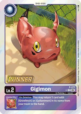 Gigimon (Store Tournament 2025 Vol.2 Winner Pack) (P-177) - Digimon Promotion Cards Foil