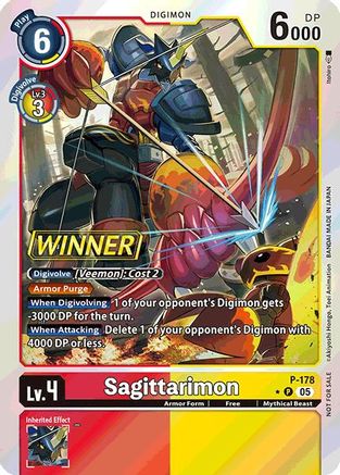 Sagittarimon (Store Tournament 2025 Vol.2 Winner Pack) (P-178) - Digimon Promotion Cards Foil