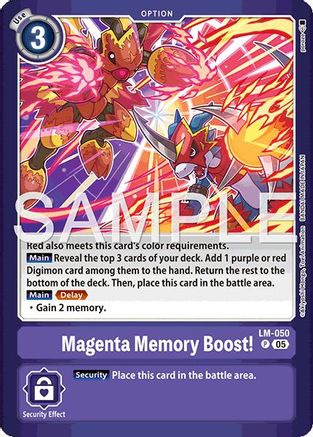 Magenta Memory Boost! (LM-050) - Limited Card Pack -Billion Bullet- Foil