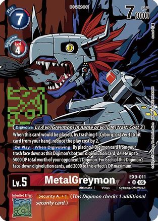 MetalGreymon (Alternate Art) (EX9-011) - Versus Monsters Foil