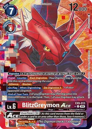 BlitzGreymon ACE (Alternate Art) (EX9-013) - Versus Monsters Foil