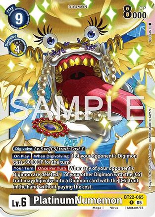 PlatinumNumemon (BT22-065) - Cyber Eden Foil