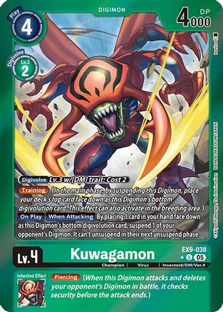 Kuwagamon (Limited Foil) (EX9-038) - Versus Monsters Foil