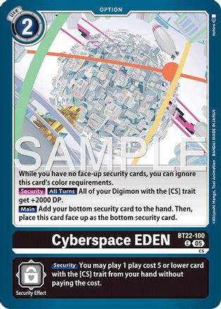 Cyberspace EDEN (BT22-100) - Cyber Eden