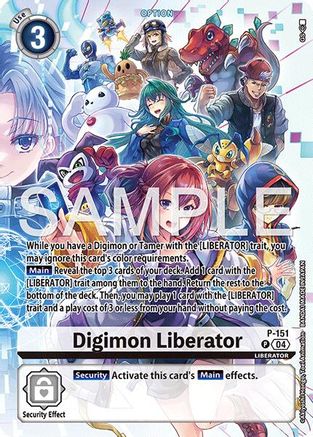 Digimon Liberator - P-151 (Digimon Liberator Debuggers Set) (P-151) - Digimon Promotion Cards Foil