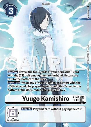 Yuugo Kamishiro (Alternate Art) (BT22-094) - Cyber Eden Foil