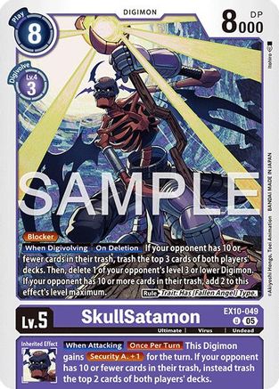 SkullSatamon (EX10-049) - Sinister Order