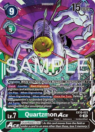 Quartzmon ACE (EX10-023) - Sinister Order Foil