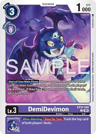 DemiDevimon (EX10-040) - Sinister Order