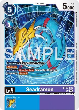 Seadramon (BT23-020) - Hackers' Slumber