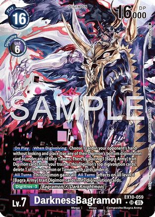 DarknessBagramon (Alternate Art) (EX10-059) - Sinister Order Foil