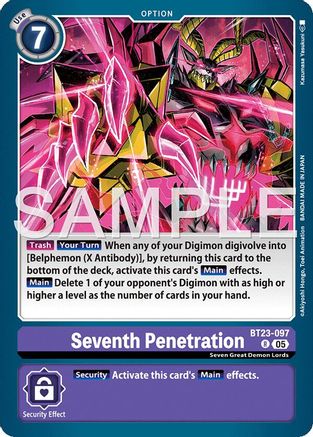 Seventh Penetration (BT23-097) - Hackers' Slumber Foil