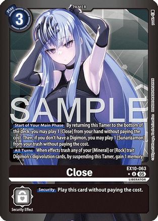 Close (Limited Foil) (EX10-063) - Sinister Order Foil