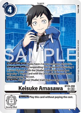 Keisuke Amasawa (BT23-090) - Hackers' Slumber Foil