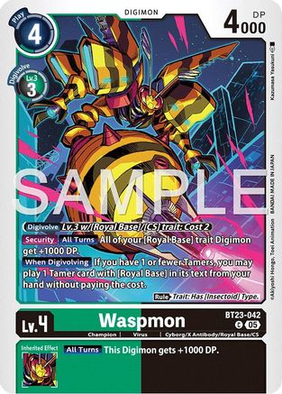 Waspmon (BT23-042) - Hackers' Slumber