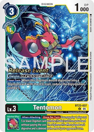 Tentomon (BT23-037) - Hackers' Slumber Release Event Cards