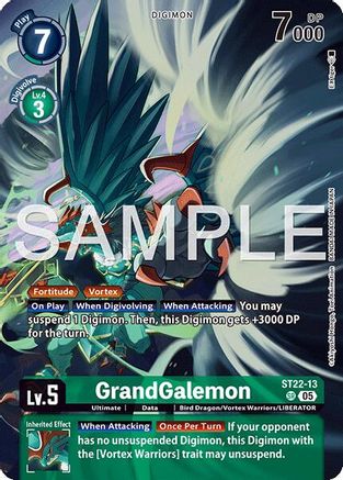 GrandGalemon (ST22-13) - Starter Deck 22: Amethyst Mandala Advanced Deck Set Foil
