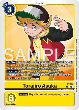 Torajiro Asuka (Official Store Tournament 2026 Vol. 1) (P-218) - Digimon Promotion Cards
