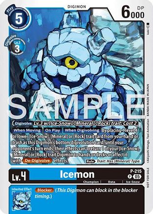 Icemon (Official Store Tournament 2026 Vol. 1) (P-215) - Digimon Promotion Cards