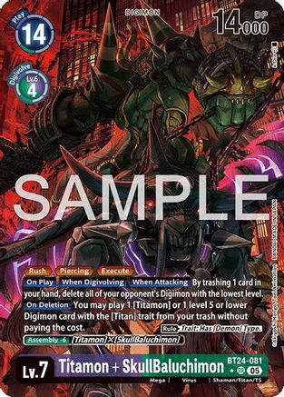 Titamon + SkullBaluchimon (Alternate Art) (BT24-081) - Time Stranger Foil