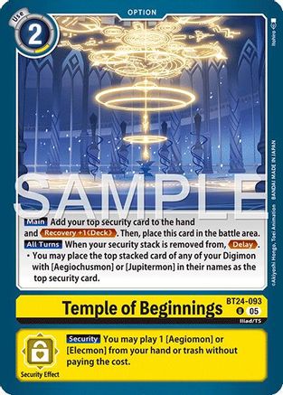 Temple of Beginnings (BT24-093) - Time Stranger