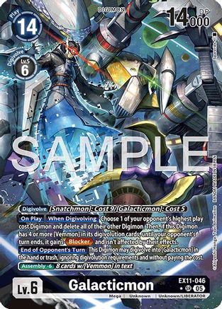 Galacticmon (Alternate Art) (EX11-046) - Dawn of Liberator Foil