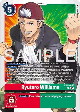 Ryutaro Williams (EX11-056) - Dawn of Liberator Foil