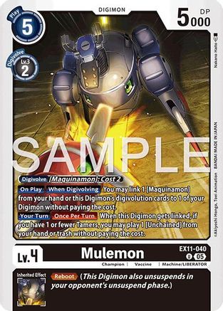 Mulemon (EX11-040) - Dawn of Liberator