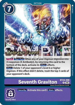 Seventh Graviton (BT24-096) - Time Stranger Release Event Cards