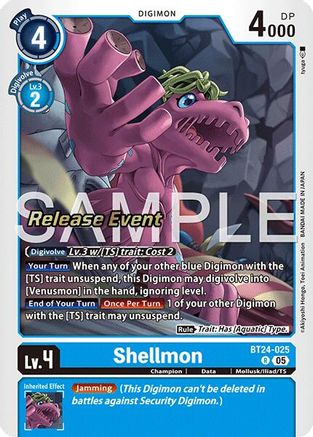 Shellmon (BT24-025) - Time Stranger Release Event Cards