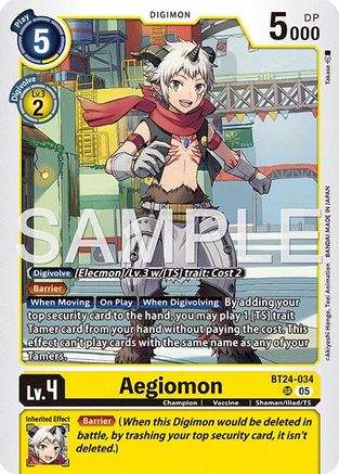 Aegiomon (BT24-034) - Time Stranger Foil