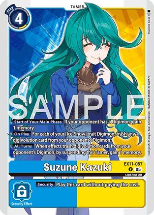 Suzune Kazuki (EX11-057) - Dawn of Liberator Foil