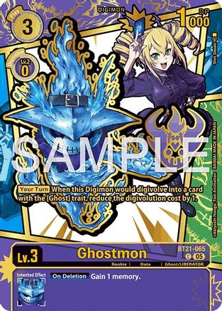 Ghostmon (Rare Pull) (BT21-065) - Dawn of Liberator Foil