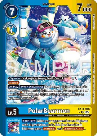 PolarBearmon (Limited Foil) (EX11-016) - Dawn of Liberator Foil